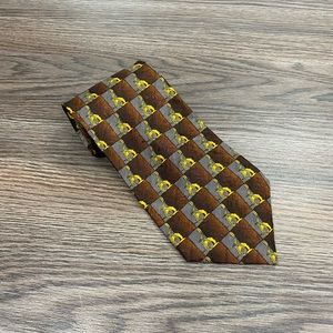 Richel Royal Copper, Gold & Grey Pattern Tie